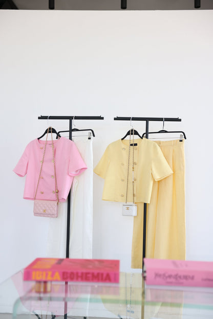 جكيت اصفر بأزرار - KP4224