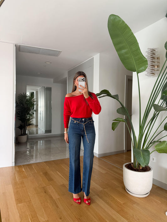 بنطلون جينز بحزام - KP5081