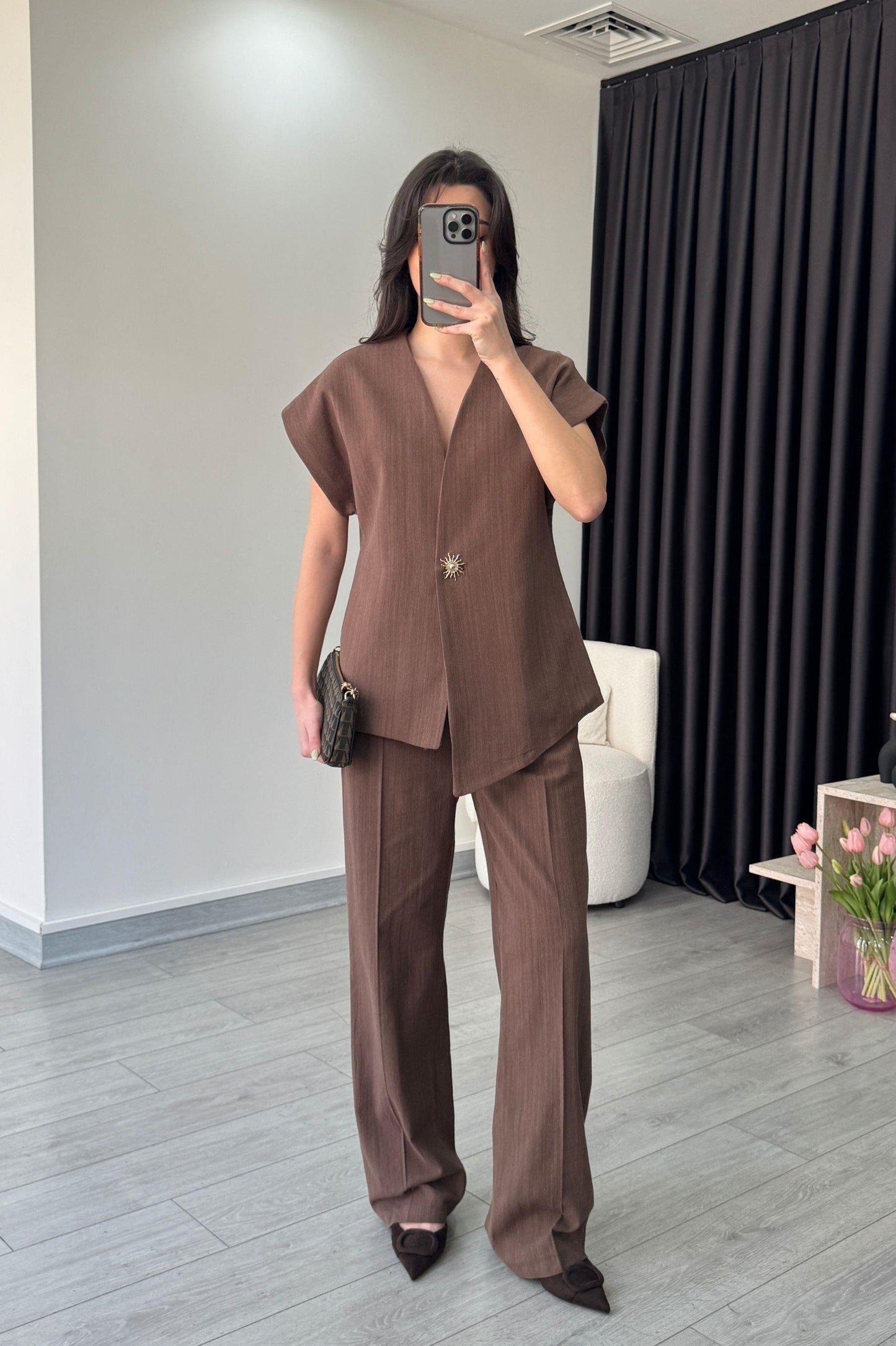 طقم شمس بني - KP1252