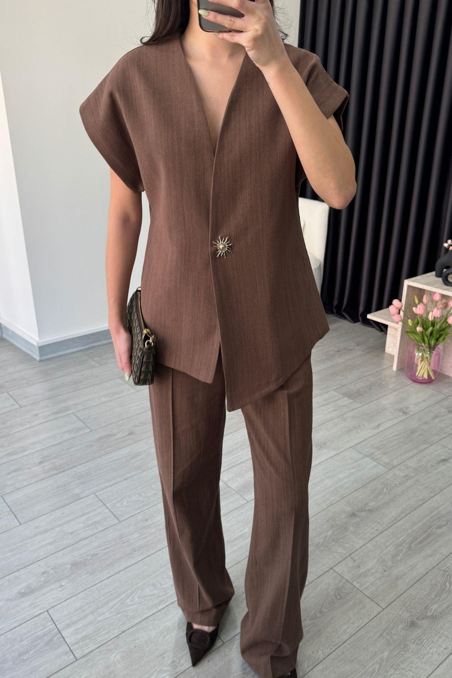 طقم شمس بني - KP1252