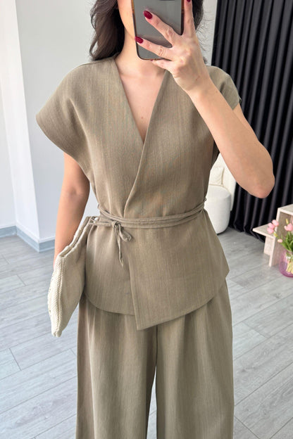 طقم كيمونو اخضر - KP1202