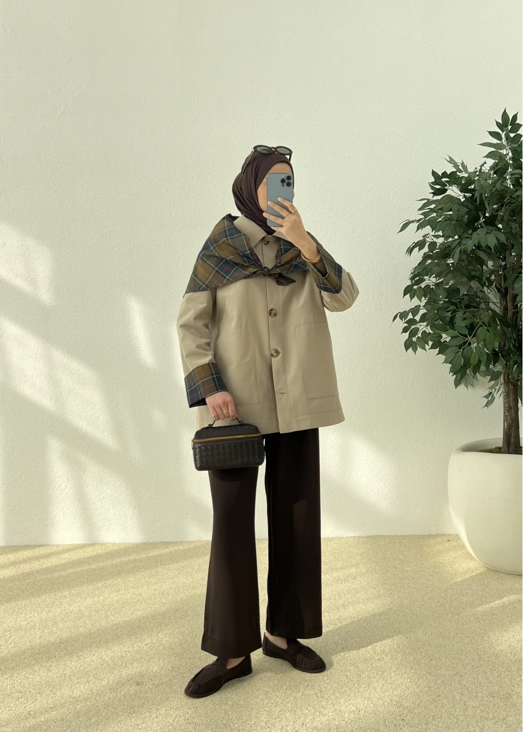 جكيت ترنش زيتي فاتح - KP7119