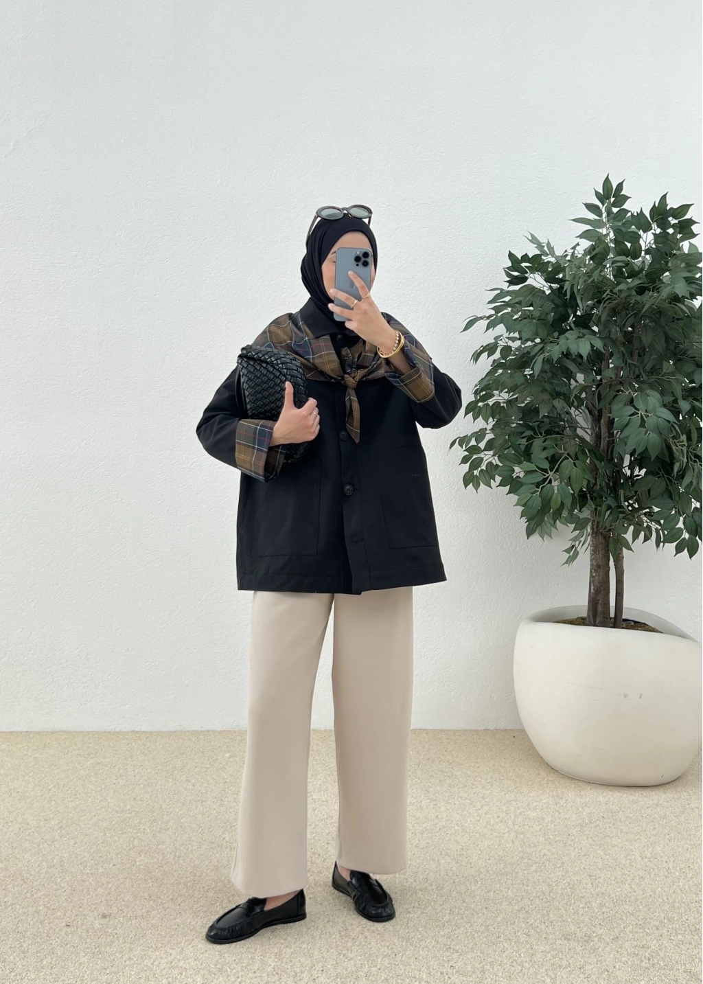 جكيت ترنش اسود - KP7119