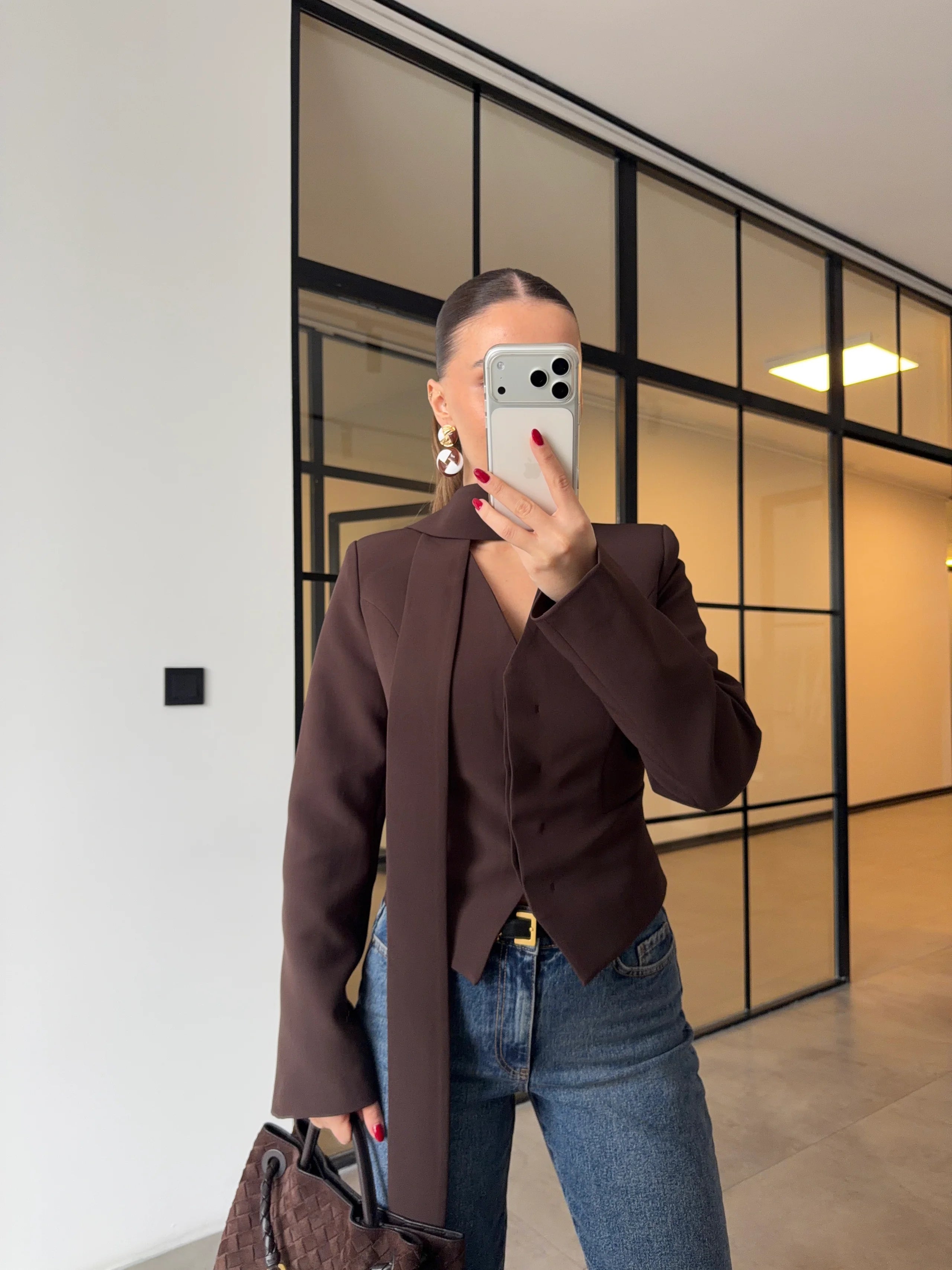 بليزر بشال بني - KP7220