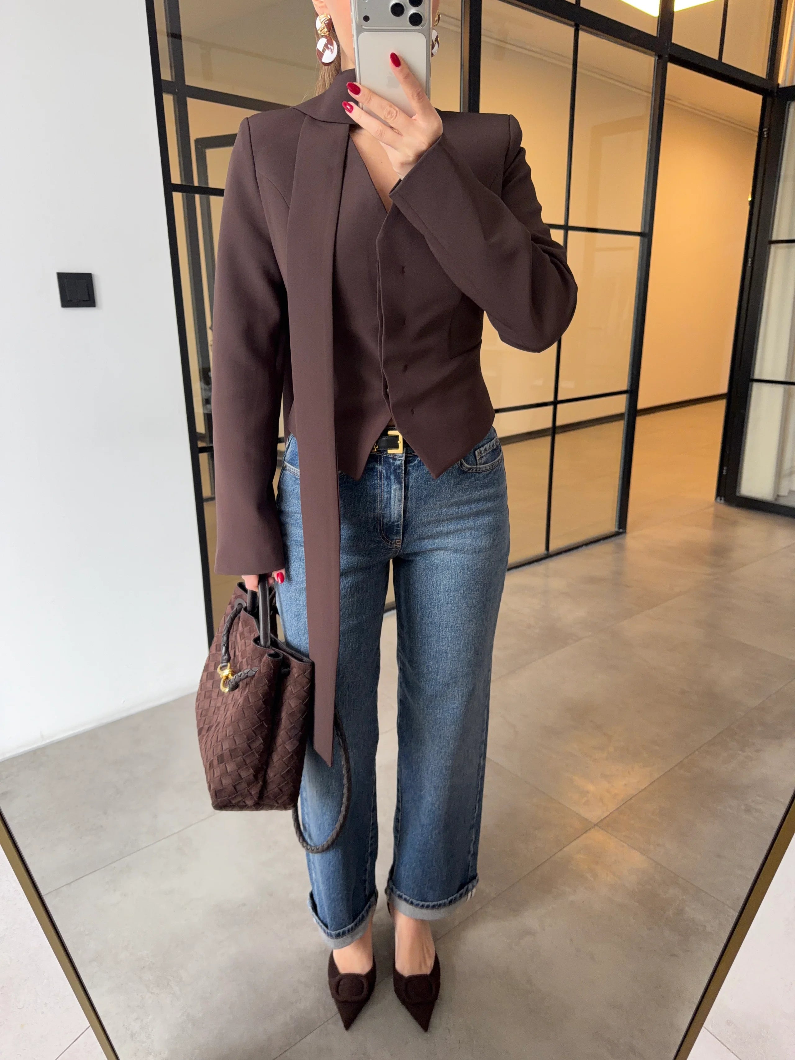 بليزر بشال بني - KP7220