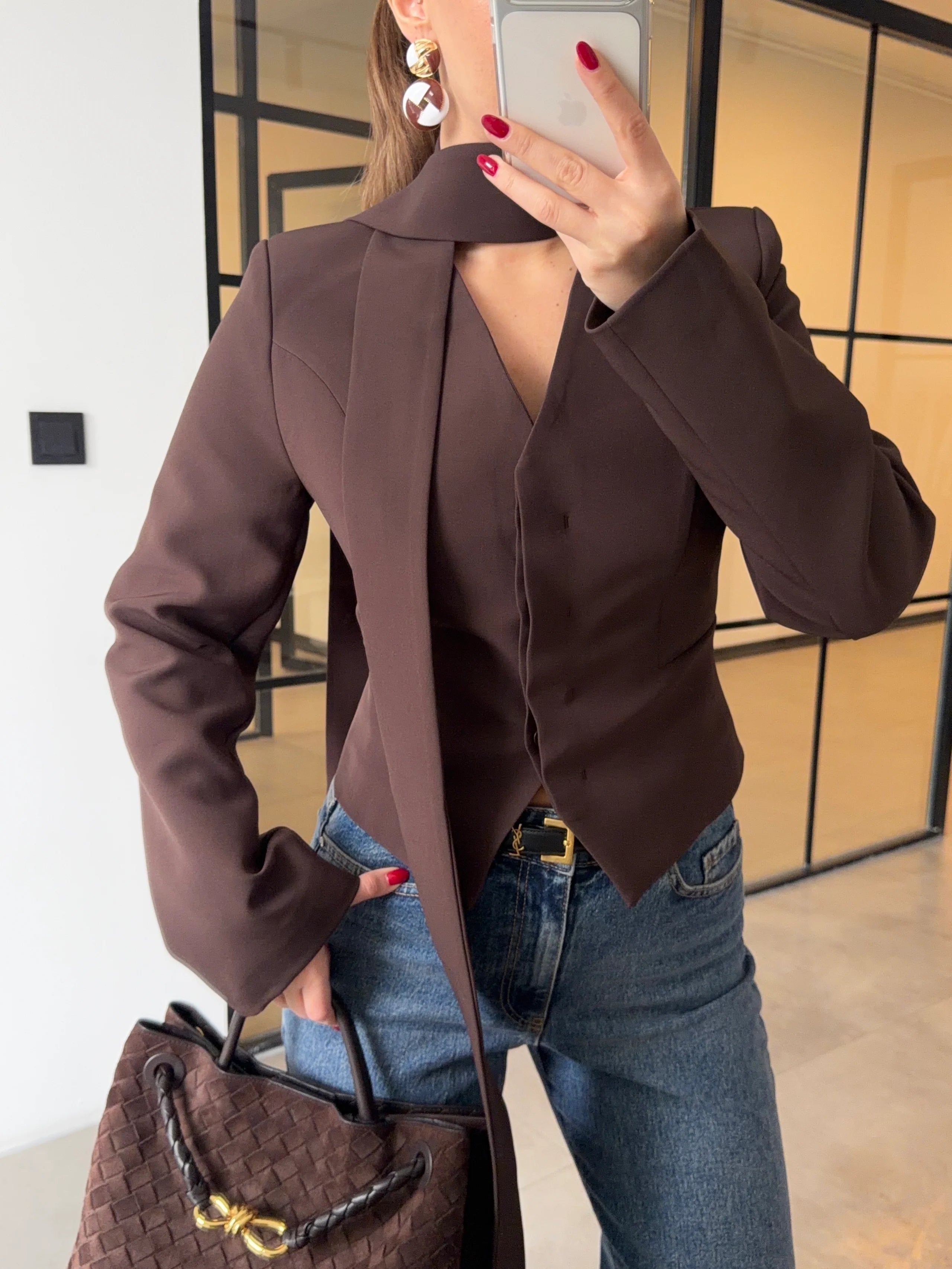 بليزر بشال بني - KP7220