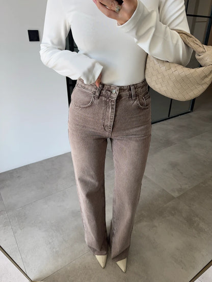 بنطلون جينز بني - KP5065