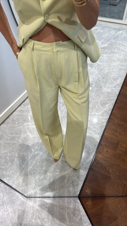 طقم رسمي ڤيست مع بنطلون ليموني - KP1354