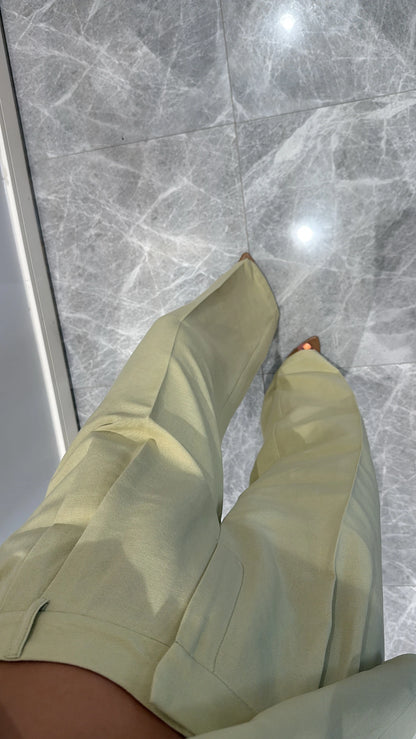 طقم رسمي ڤيست مع بنطلون ليموني - KP1354