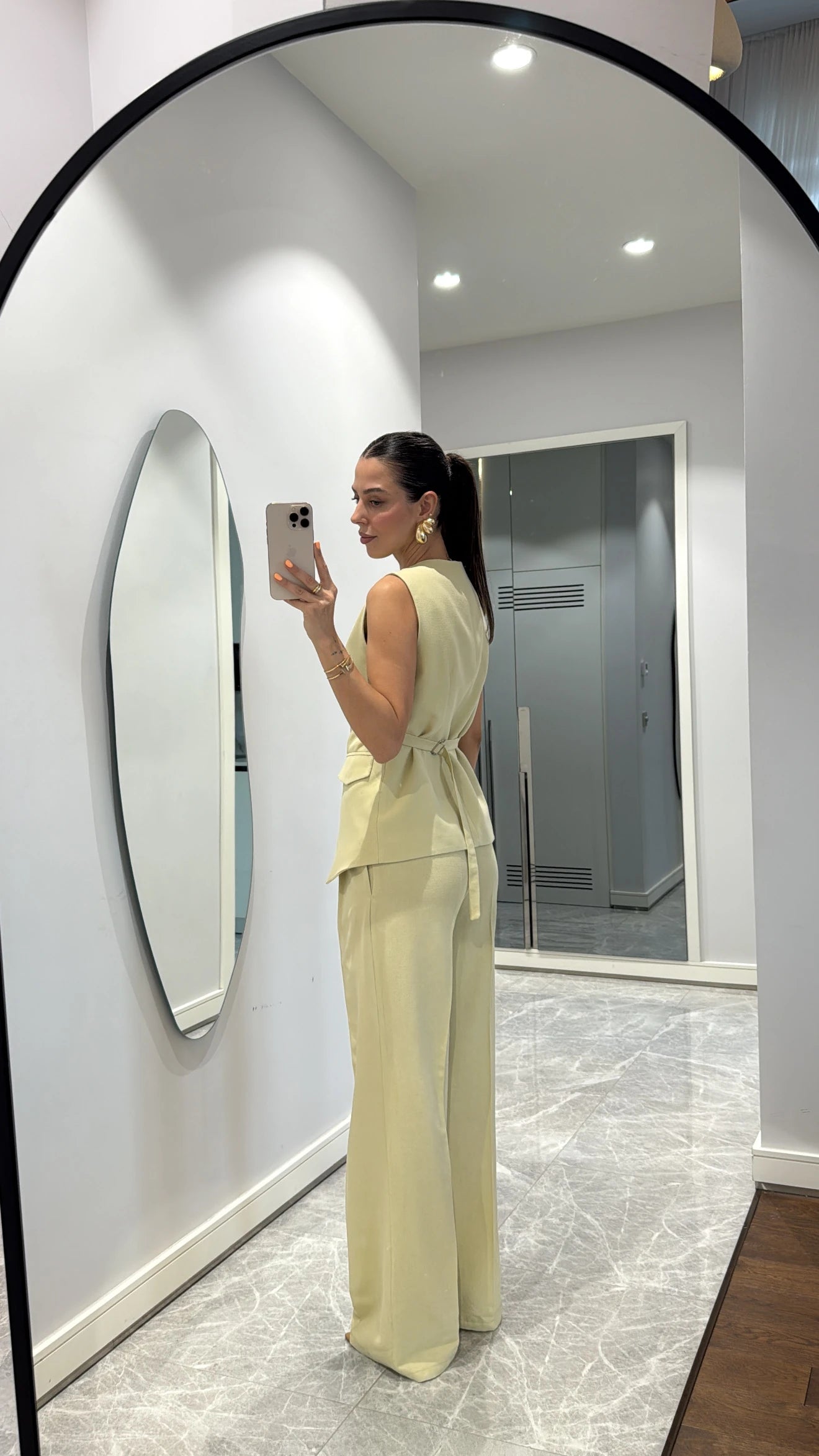 طقم رسمي ڤيست مع بنطلون ليموني - KP1354