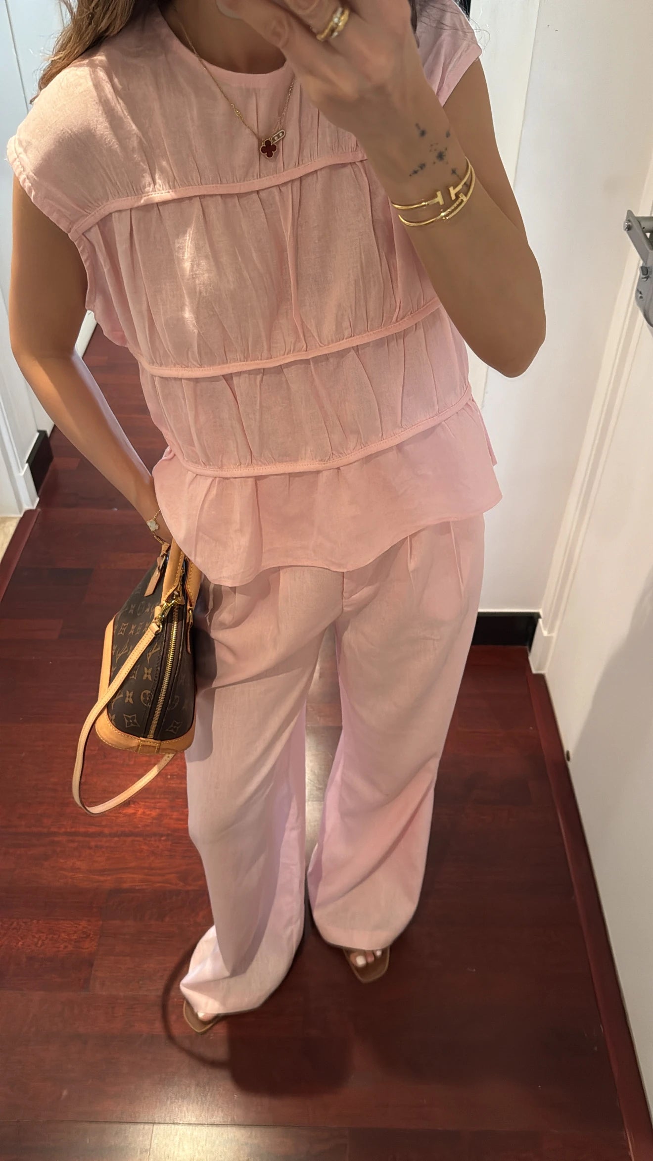 طقم صيفي زهري - KP1261