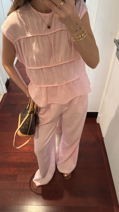 طقم صيفي زهري - KP1261