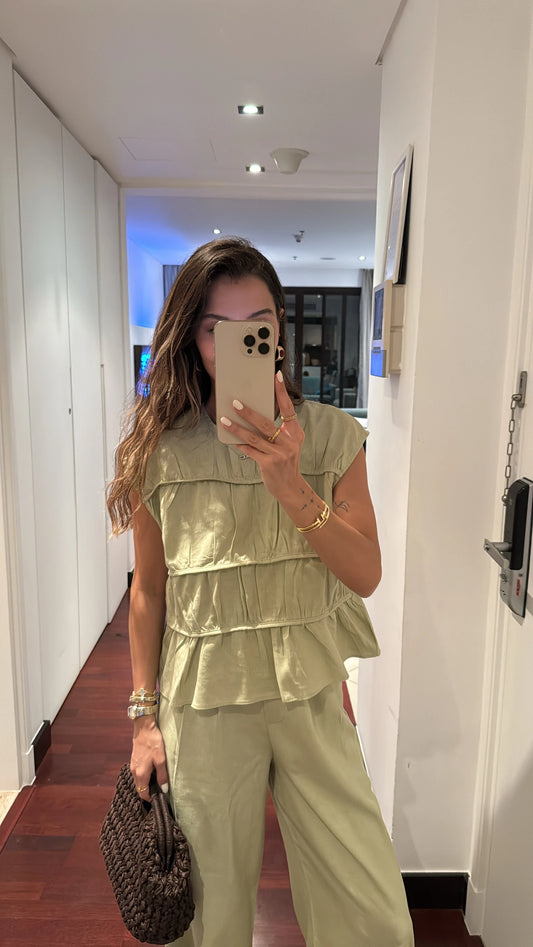 طقم صيفي اخضر - KP1261