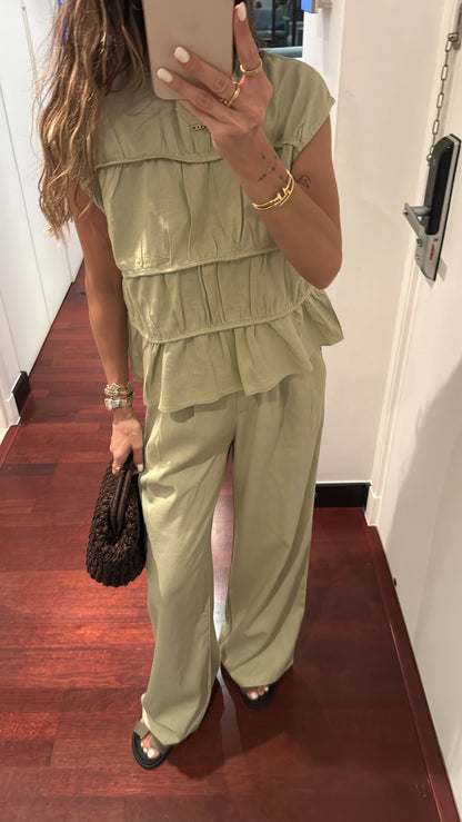 طقم صيفي اخضر - KP1261