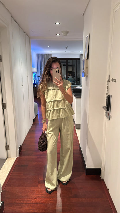 طقم صيفي اخضر - KP1261