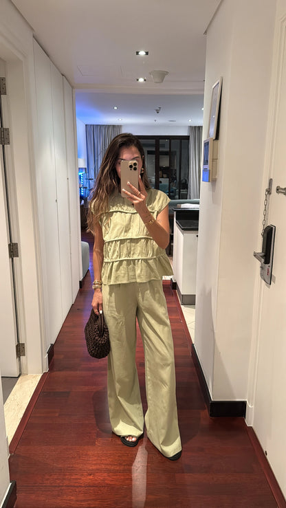 طقم صيفي اخضر - KP1261