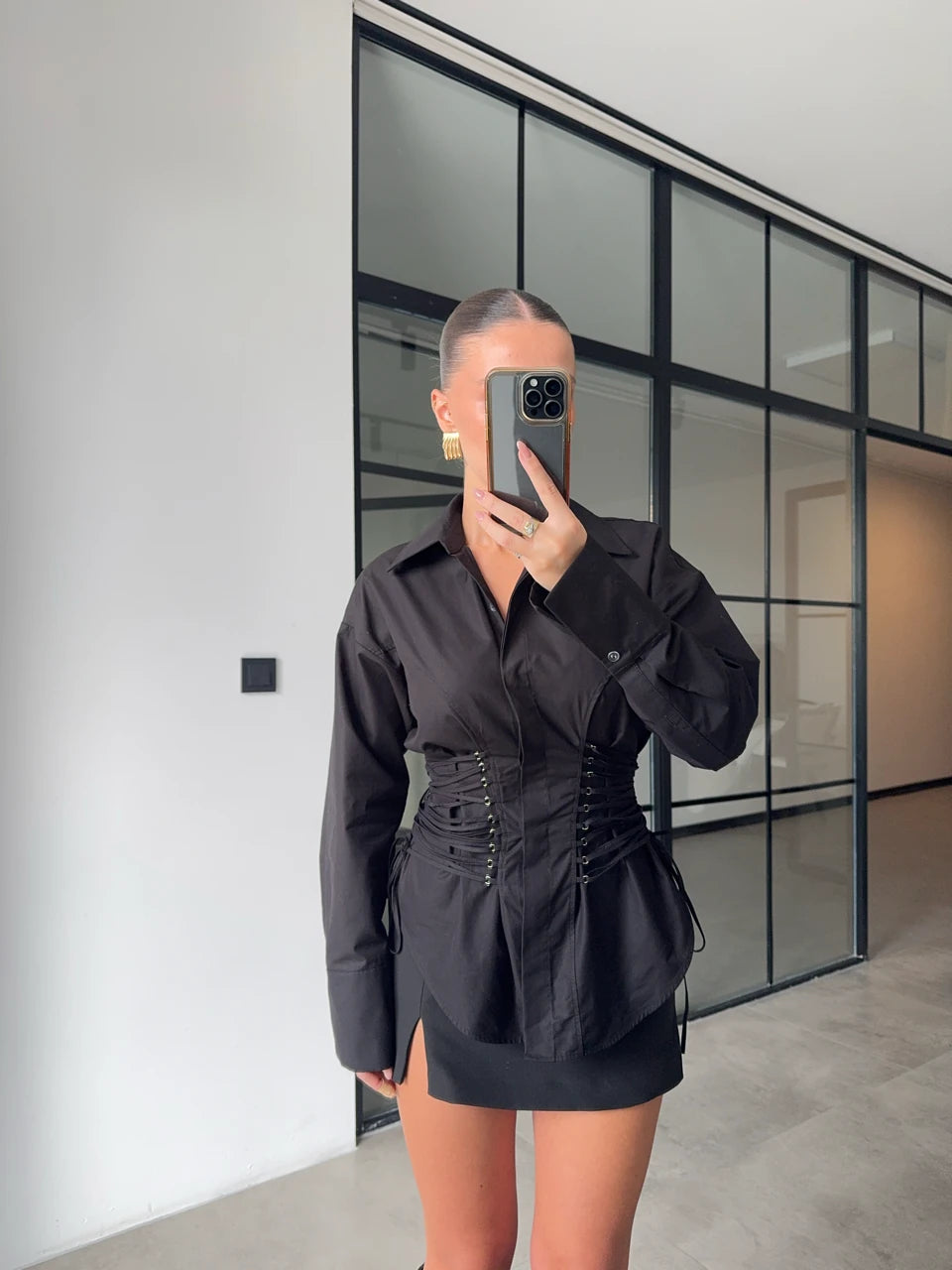 قميص اسود - KP4278