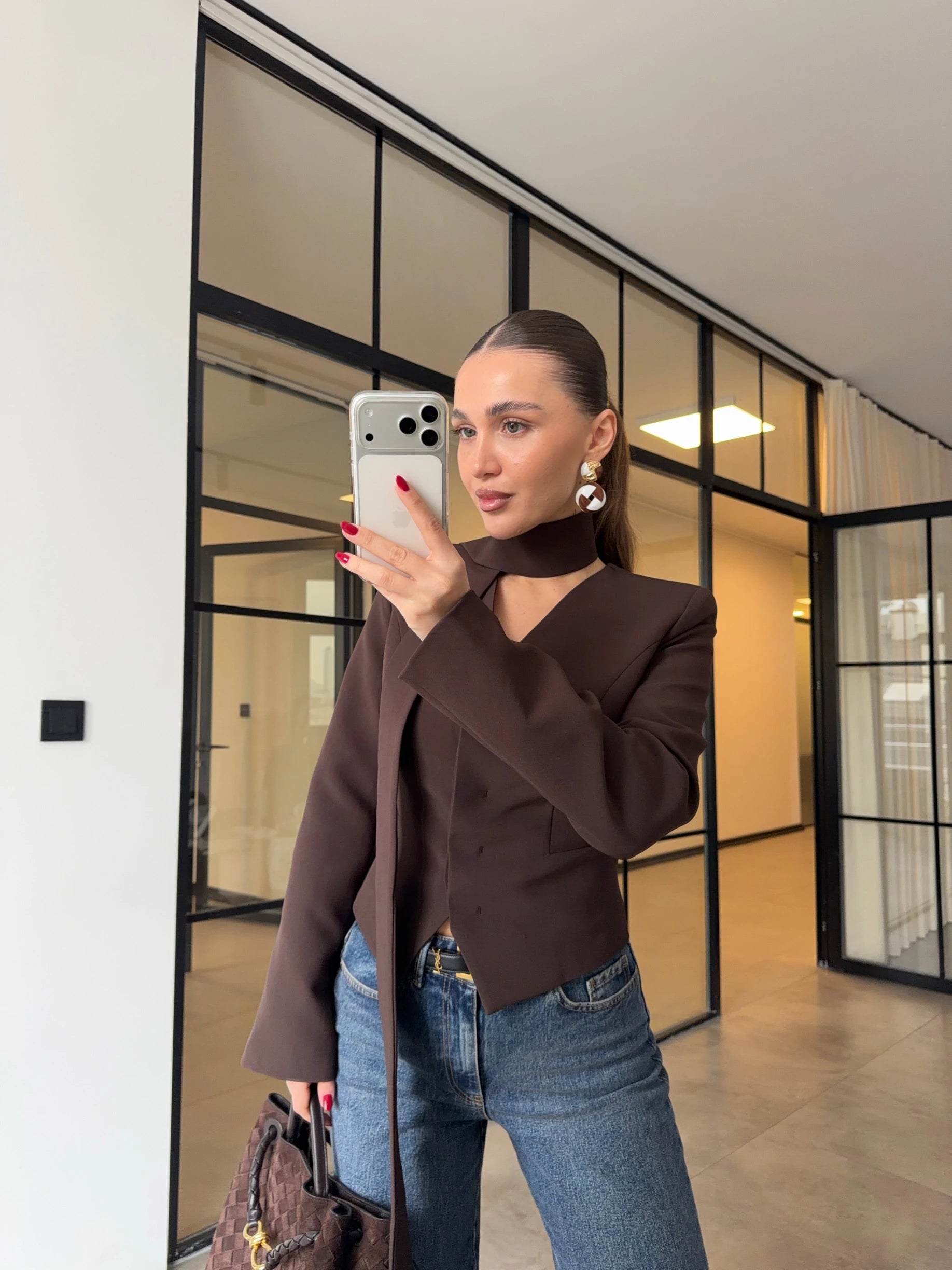 بليزر بشال بني - KP7220