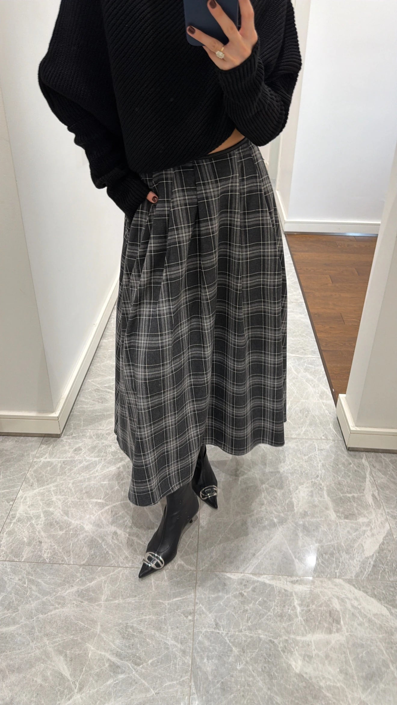 تنورة كاروهات - KP6020