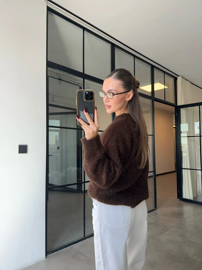 بلوزة بني - KP4276