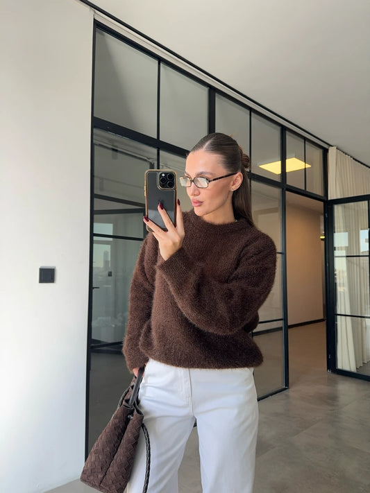 بلوزة بني - KP4276