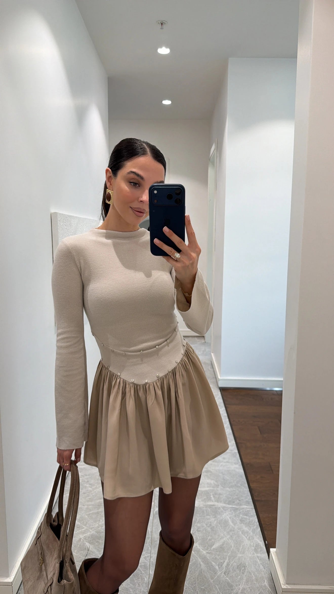 فستان بيج - KP2237