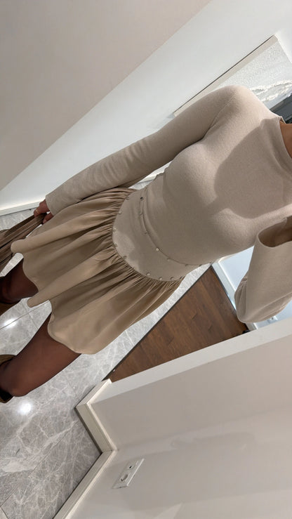 فستان بيج - KP2237