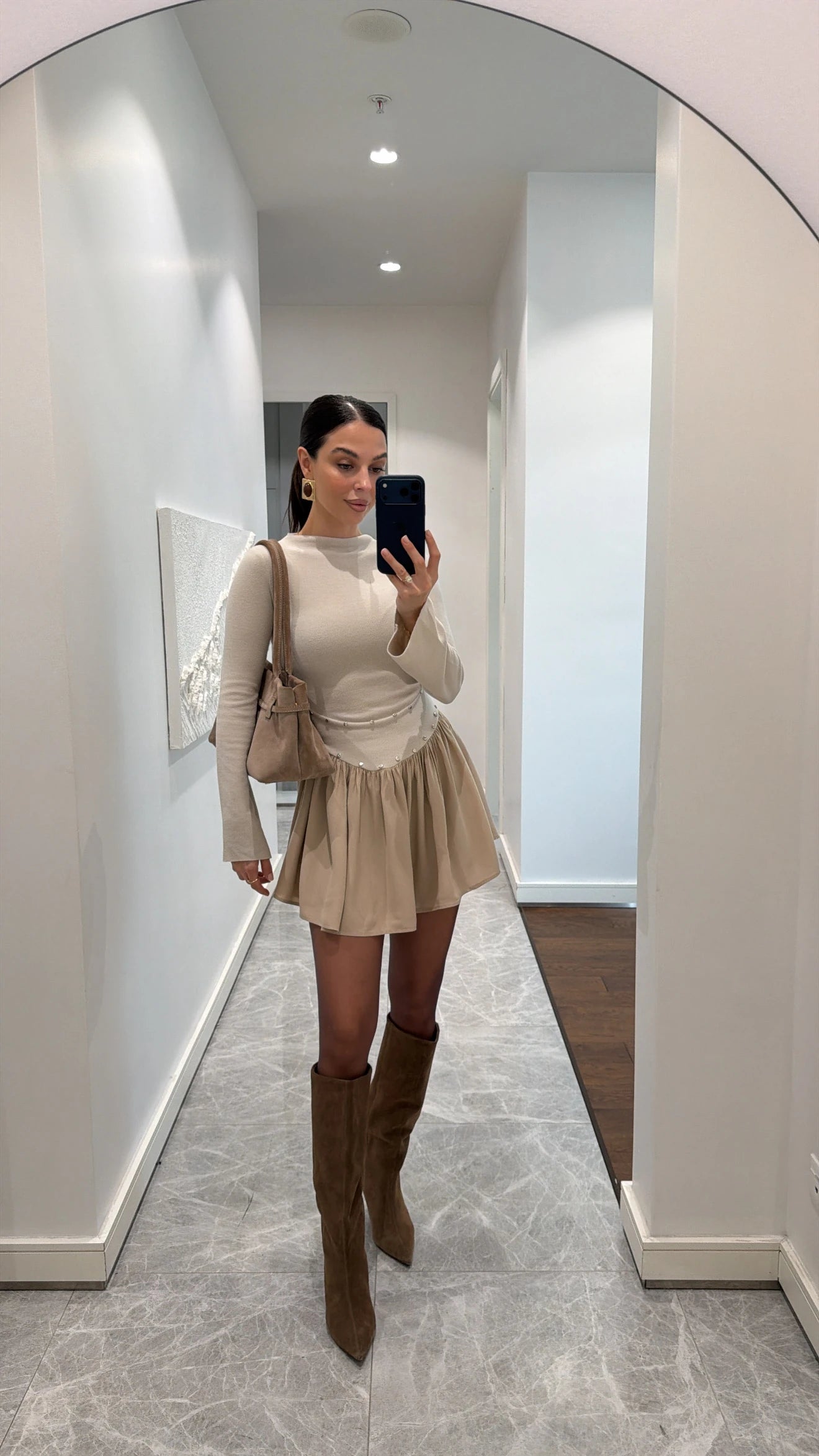 فستان بيج - KP2237