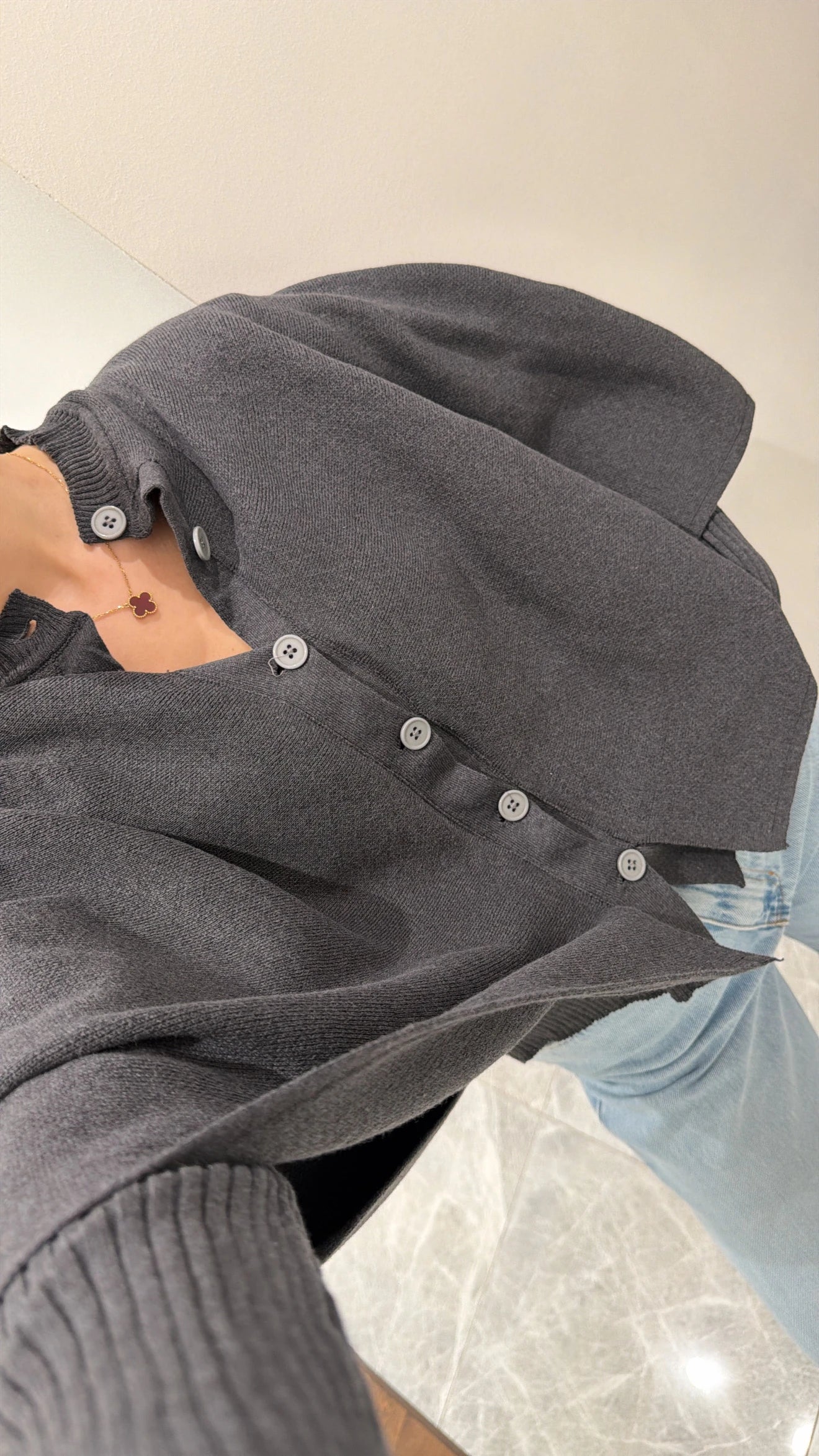 جرزة رمادي بأزرار - KP4372