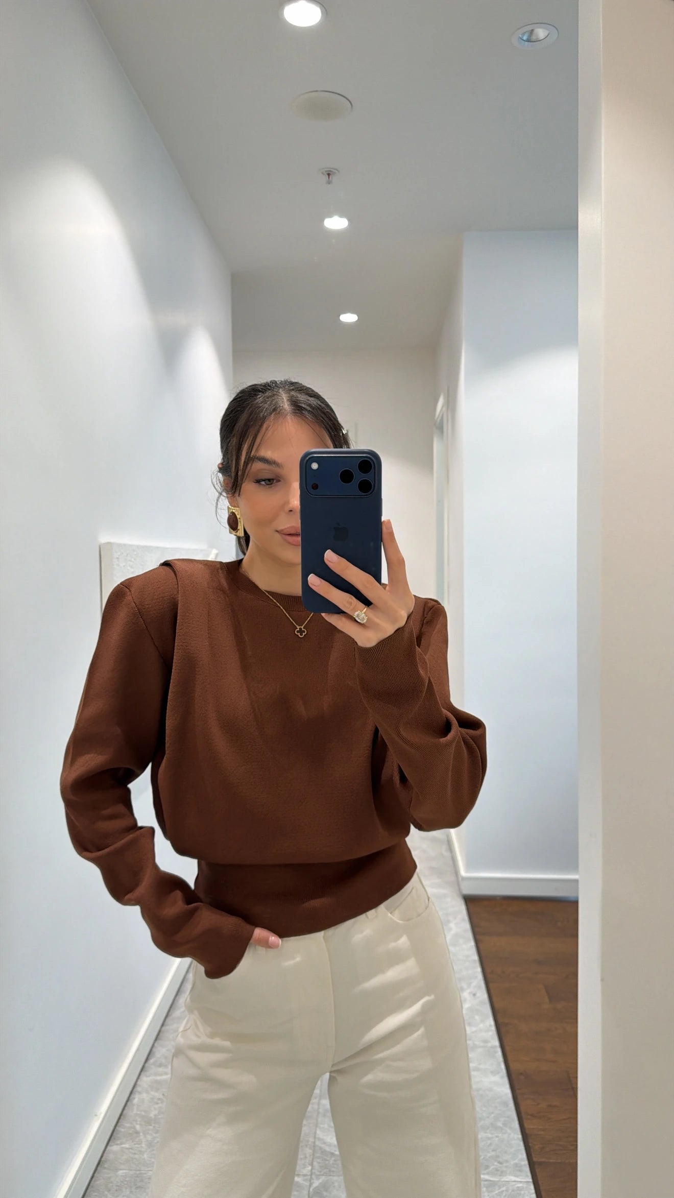 بلوزة بني - KP4366