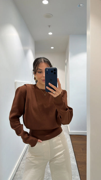 بلوزة بني - KP4366