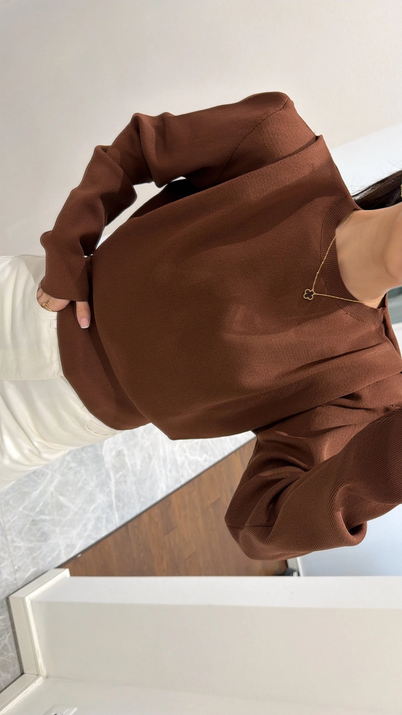 بلوزة بني - KP4366