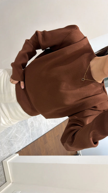 بلوزة بني - KP4366