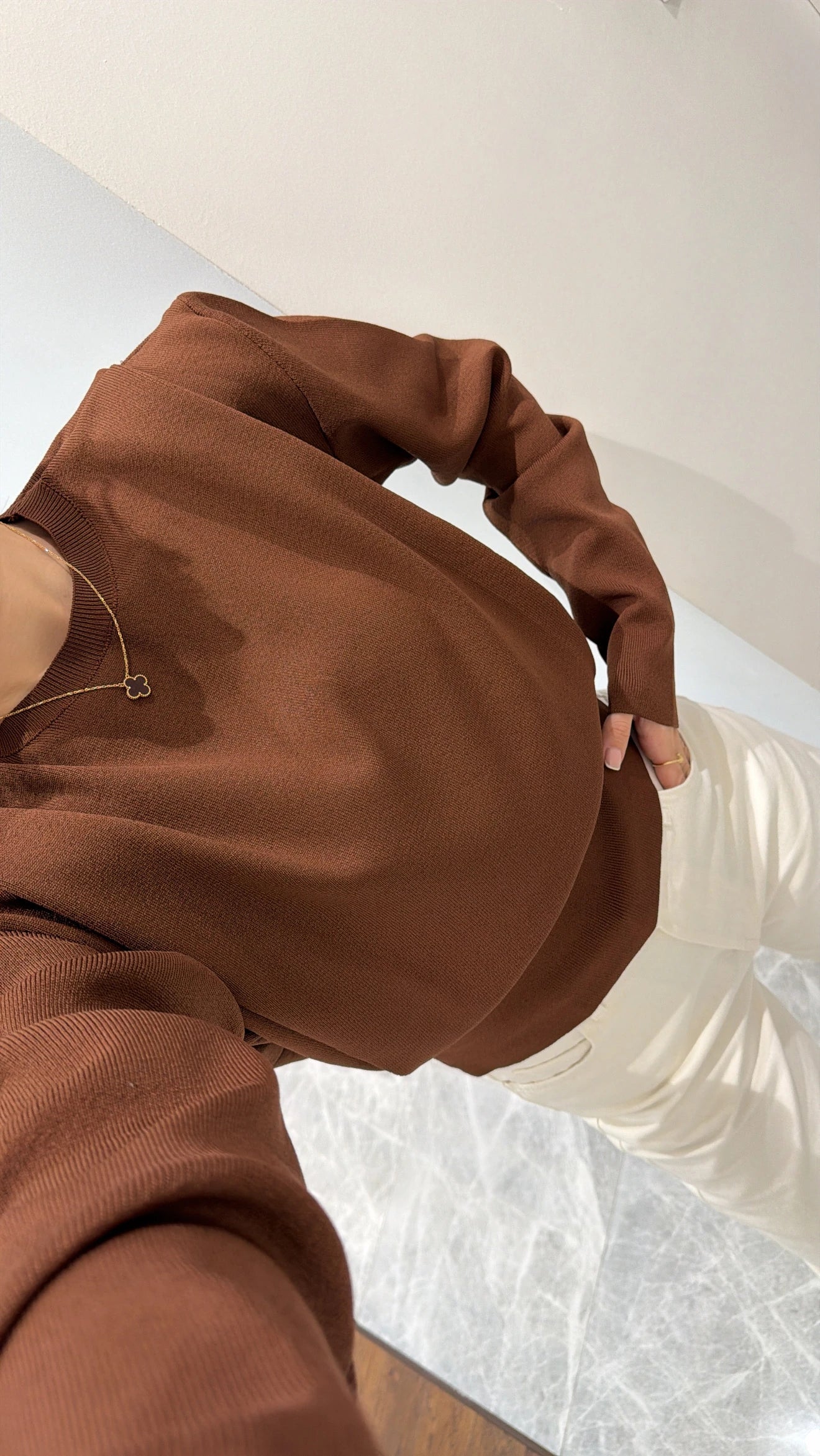 بلوزة بني - KP4366