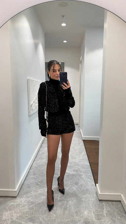 طقم خرز اسود - KP1483