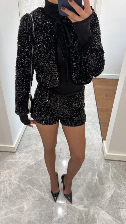 طقم خرز اسود - KP1483