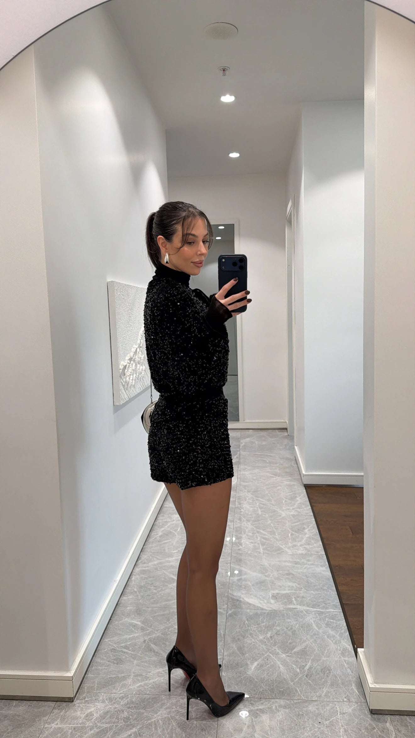 طقم خرز اسود - KP1483