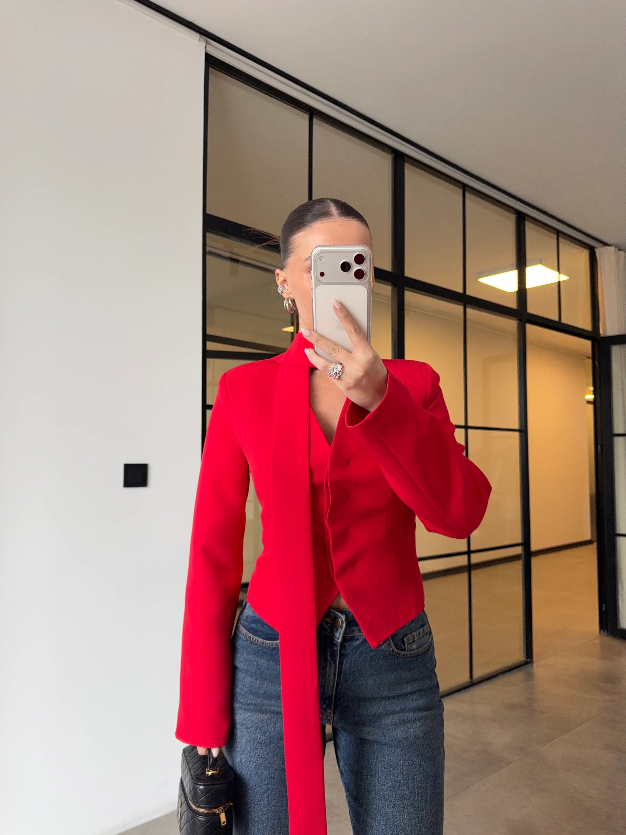 بليزر بشال احمر - KP7220