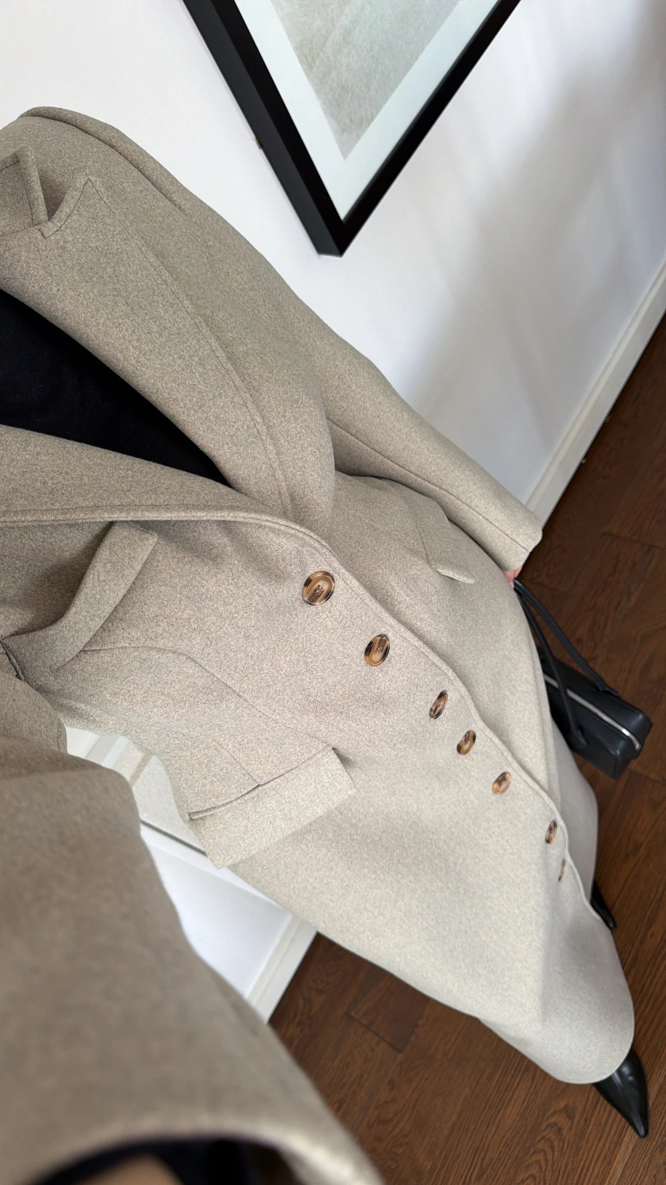 جكيت بأزرار بيج مخضر - KP7207