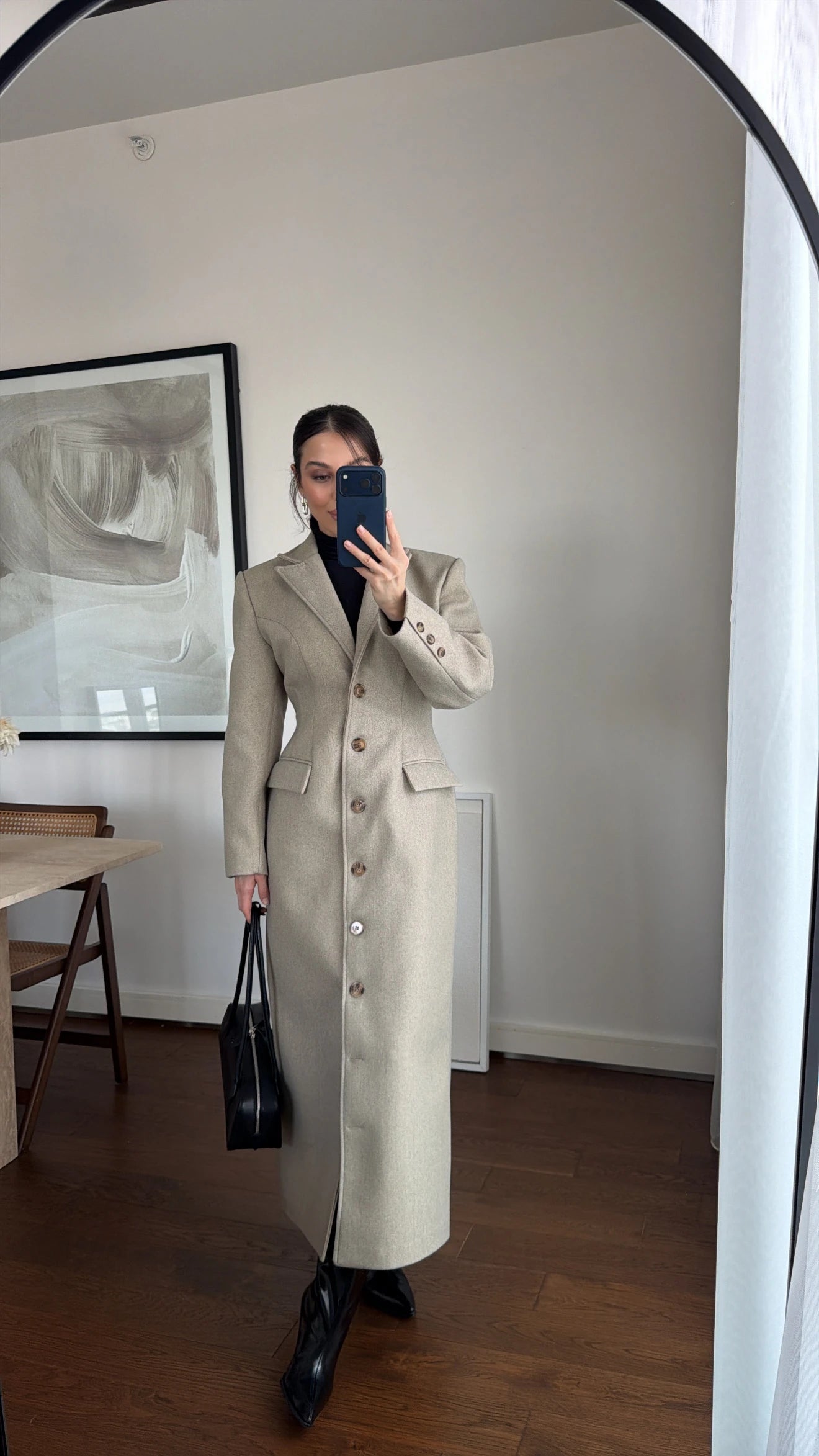 جكيت بأزرار بيج مخضر - KP7207