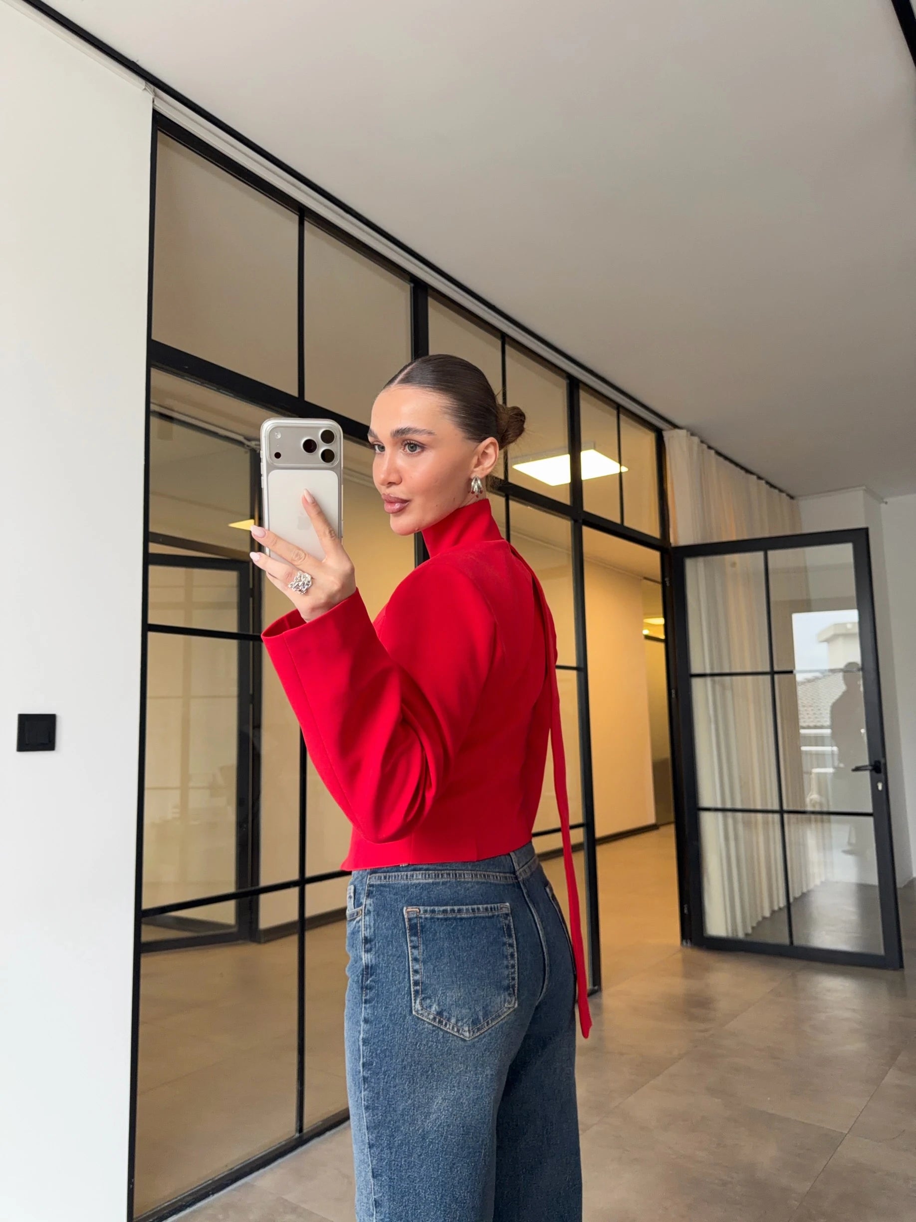 بليزر بشال احمر - KP7220