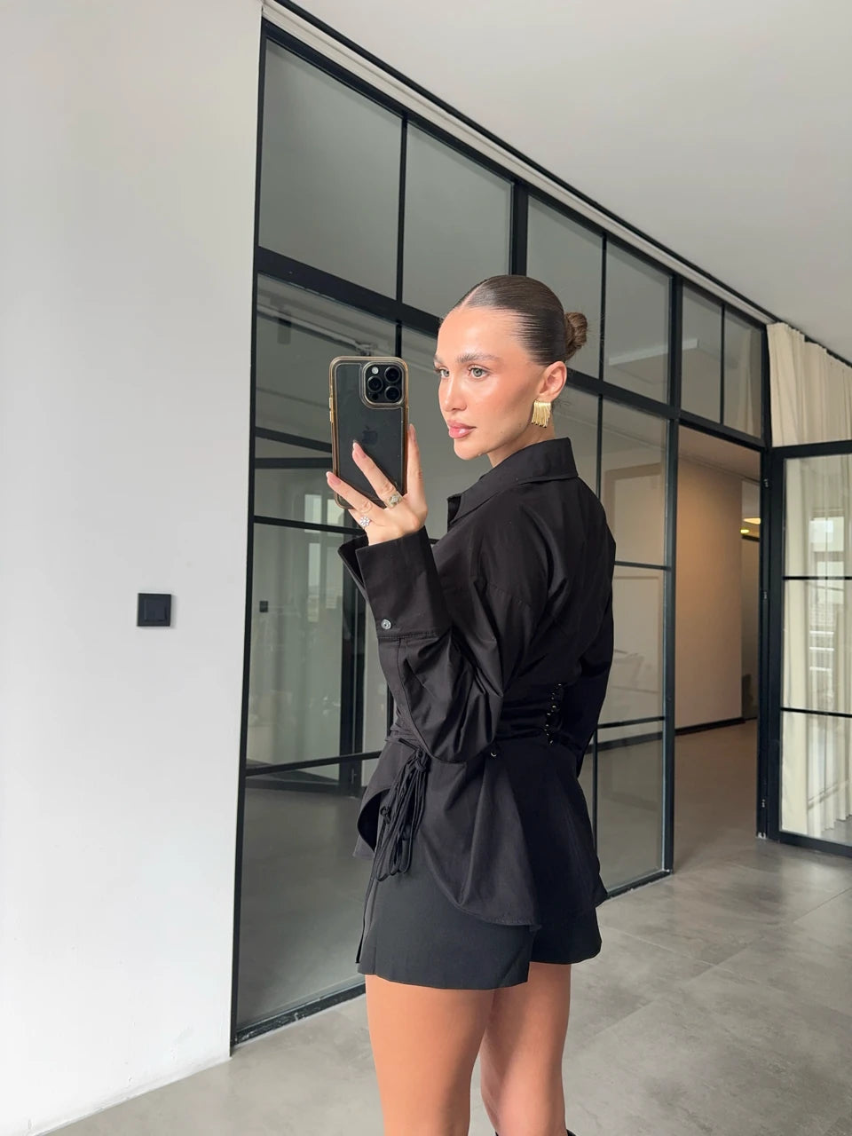 قميص اسود - KP4278