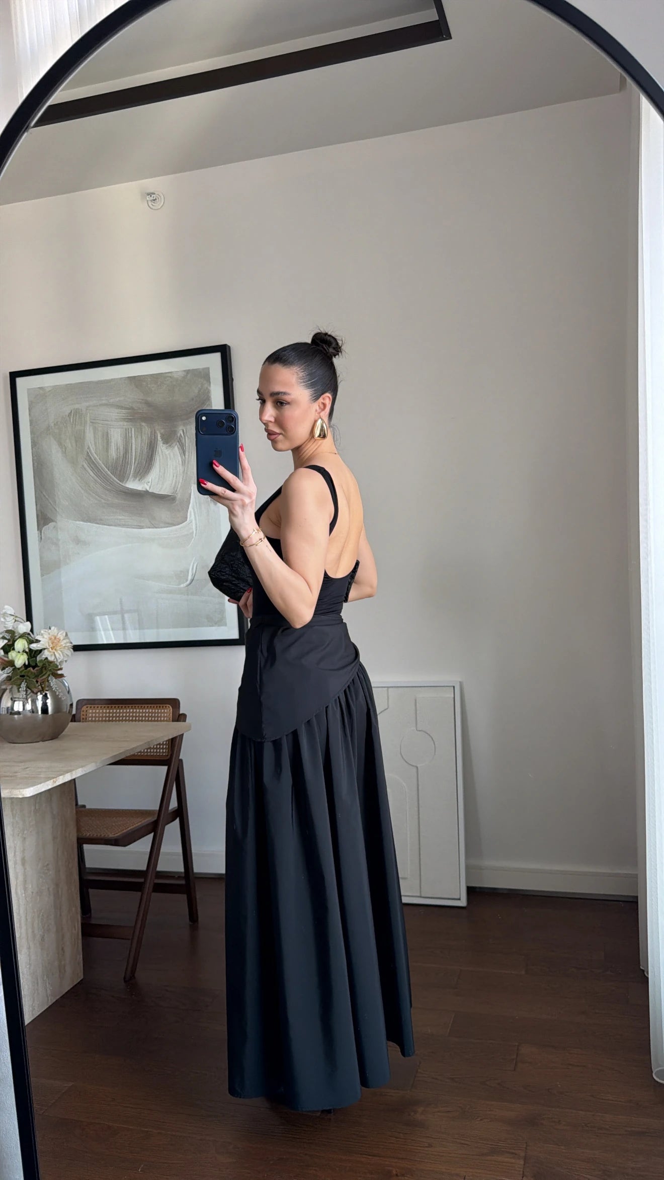 تنورة ربط اسود - KP6023