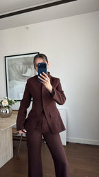 طقم رسمي بني - KP1554