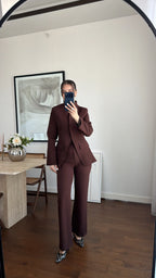 طقم رسمي بني - KP1554