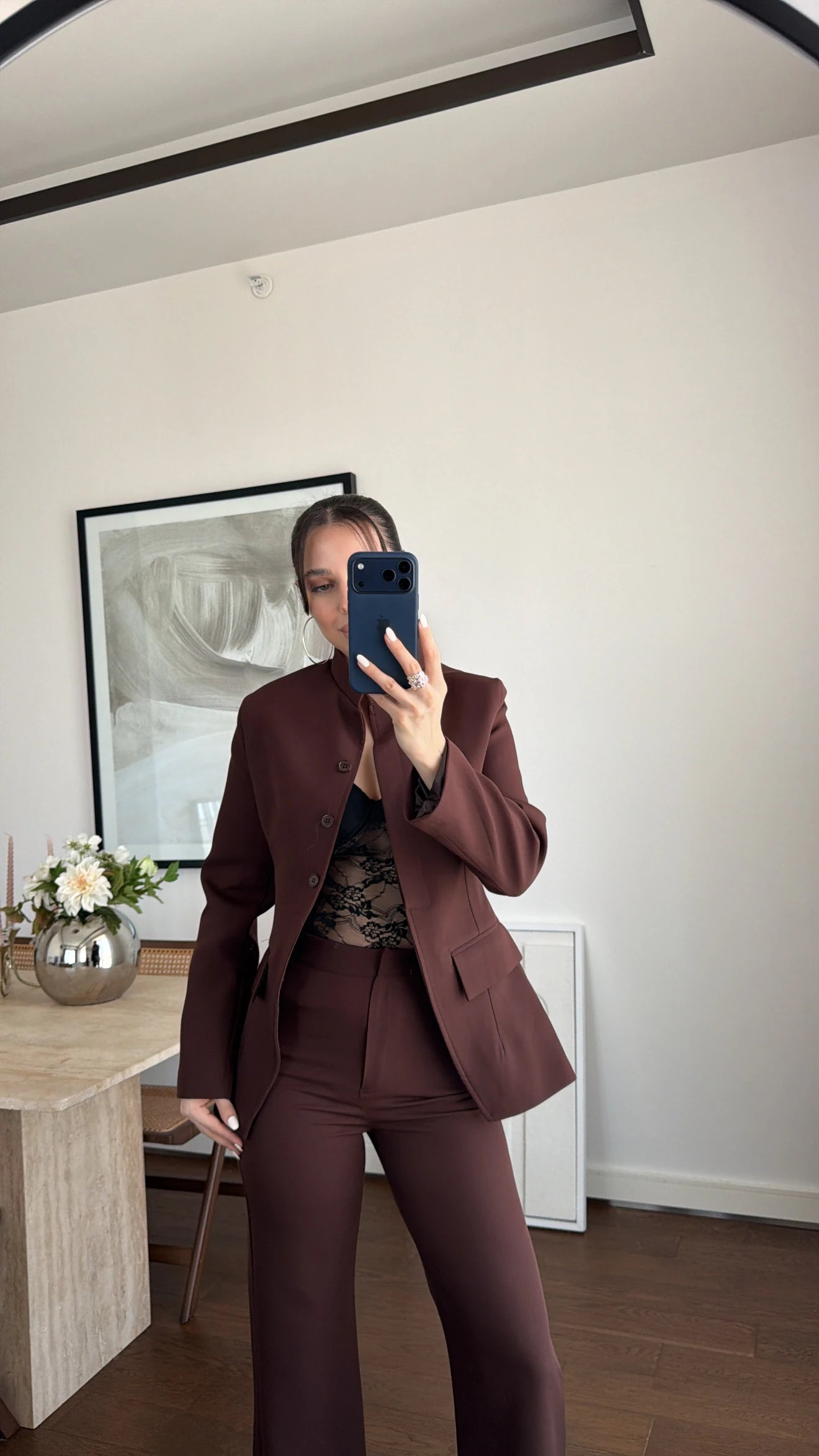 طقم رسمي بني - KP1554