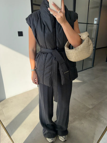 ڤيست اسود بحزام - KP7098