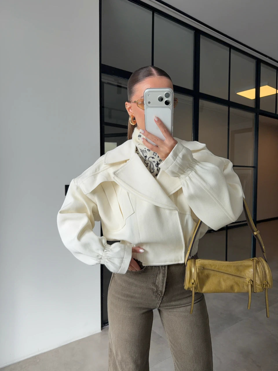 جكيت ابيض - KP7114