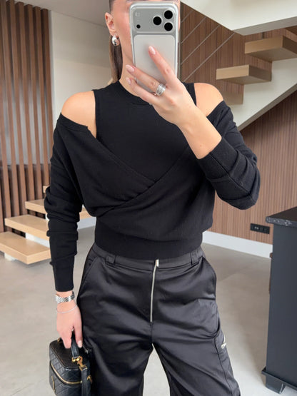 بلوزة اسود - KP4401