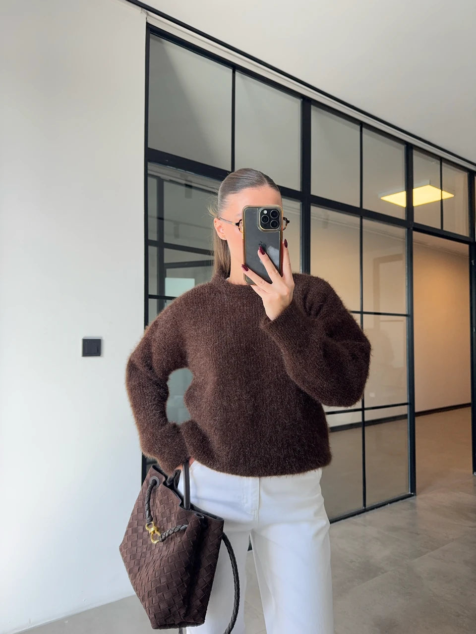 بلوزة بني - KP4276